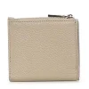 Portafoglio Donna Mini COCCINELLE in Pelle Colore Sandshell Linea Metallic Soft