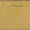 Portafoglio Donna Piatto COCCINELLE in Pelle Seagrass Linea Metallic Soft