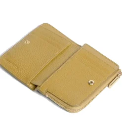 Portafoglio Donna Piatto COCCINELLE in Pelle Seagrass Linea Metallic Soft