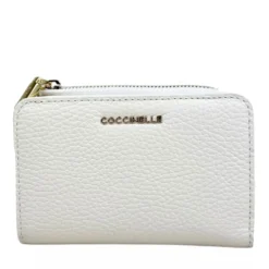 Portafoglio Donna Piatto COCCINELLE in Pelle Pearl Linea Metallic Soft