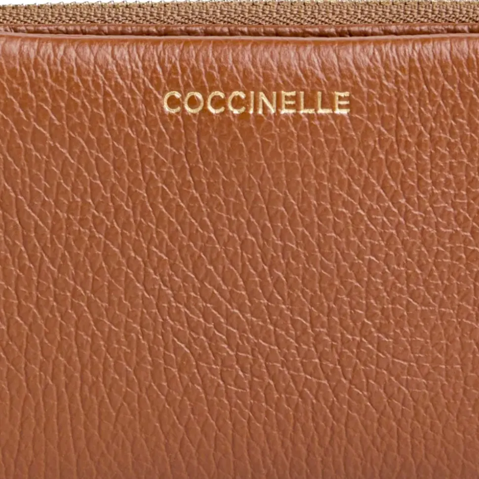 Portafoglio Donna Piccolo COCCINELLE in Pelle Cognac Linea C - Me
