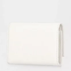 Portafoglio Donna Piccolo COCCINELLE in Pelle Colore Blanco Linea Metallic Soft
