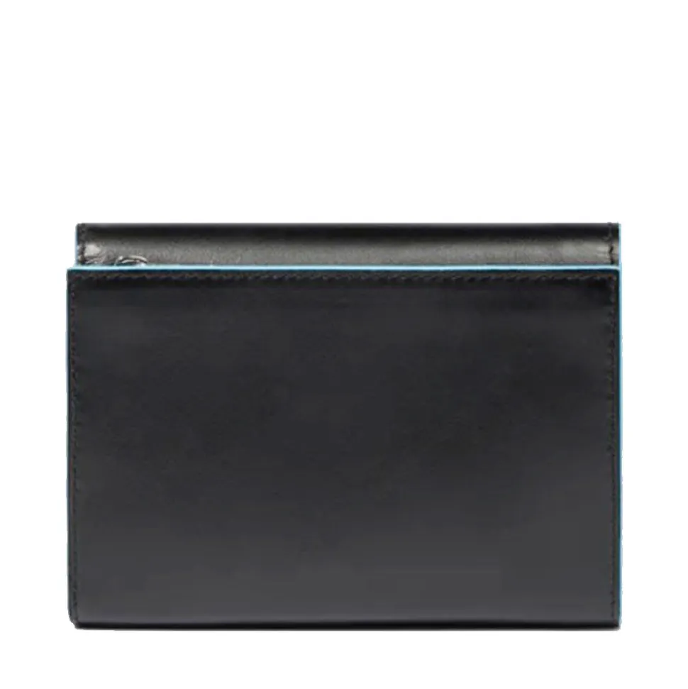 Portafoglio Donna Piccolo PIQUADRO In Pelle Nera Linea Blue Square - PD6471B2R