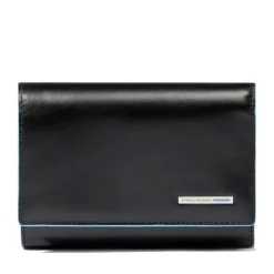 Portafoglio Donna Piccolo PIQUADRO In Pelle Nera Linea Blue Square - PD6471B2R