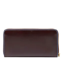 Portafoglio Donna Zip Around PIQUADRO In Pelle Mogano Linea Blue Square - PD3229B2R