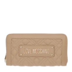 Portafoglio Donna Zip Around Trapuntato LOVE MOSCHINO linea Quilted Beige