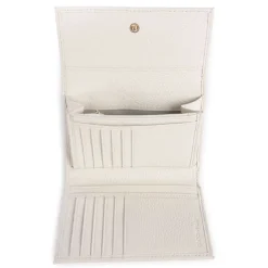Portafoglio Piccolo COCCINELLE in Pelle Martellata Linea Metallic Soft colore Pearl