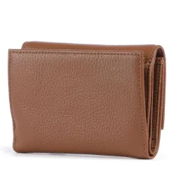 Portafoglio Piccolo COCCINELLE in Pelle Martellata Linea Metallic Soft colore Cognac