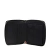 Portafoglio Piccolo GUESS Chiuso con Zip Linea Laurel Colore Nero Stampa Saffiano
