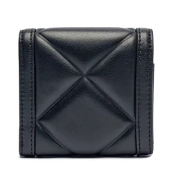 Portafoglio Piccolo Trapuntato con Bottone LOVE MOSCHINO linea Embossed Nero