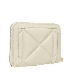 Portafoglio Piccolo Zip Around LOVE MOSCHINO linea Embossed Avorio