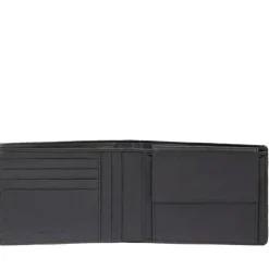 Portafoglio PIQUADRO Uomo con Portamonete In Tessuto e Pelle Colore Nero Linea Orion - PU257S136R