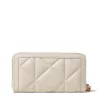 Portafoglio Trapuntato Zip Around LOVE MOSCHINO linea Embossed Avorio