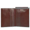 Portafoglio Uomo con Ferma Banconote PIQUADRO In Pelle Mogano Linea Blue Square - PU3890B2R