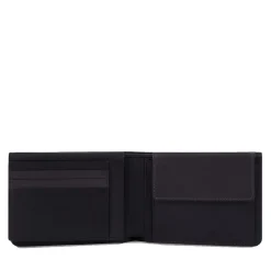 Portafoglio Uomo con Pattina PIQUADRO in Pelle Nera - PU1392W122R