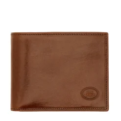 Portafoglio Uomo con Portamonete con Zip THE BRIDGE In Pelle Marrone linea Story