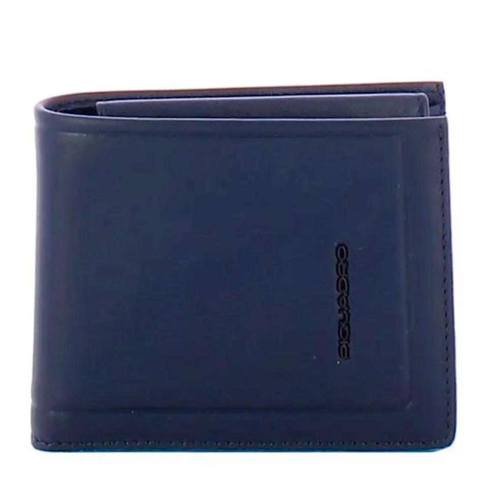 Portafoglio Uomo PIQUADRO in Pelle Blu con Portamonete Linea Atlas - PU4188S138R