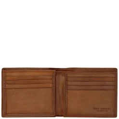 Portafoglio Uomo Portacarte con Pattina THE BRIDGE In Pelle Marrone linea Story Made in Italy