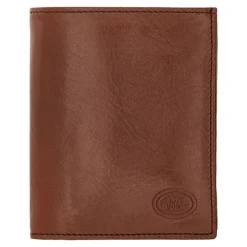 Portafoglio Uomo Verticale con Pattina e Portamonete THE BRIDGE In Pelle Marrone linea Story 01480001