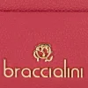 Portatessere Donna BRACCIALINI linea Basic in Pelle Rosso Scuro