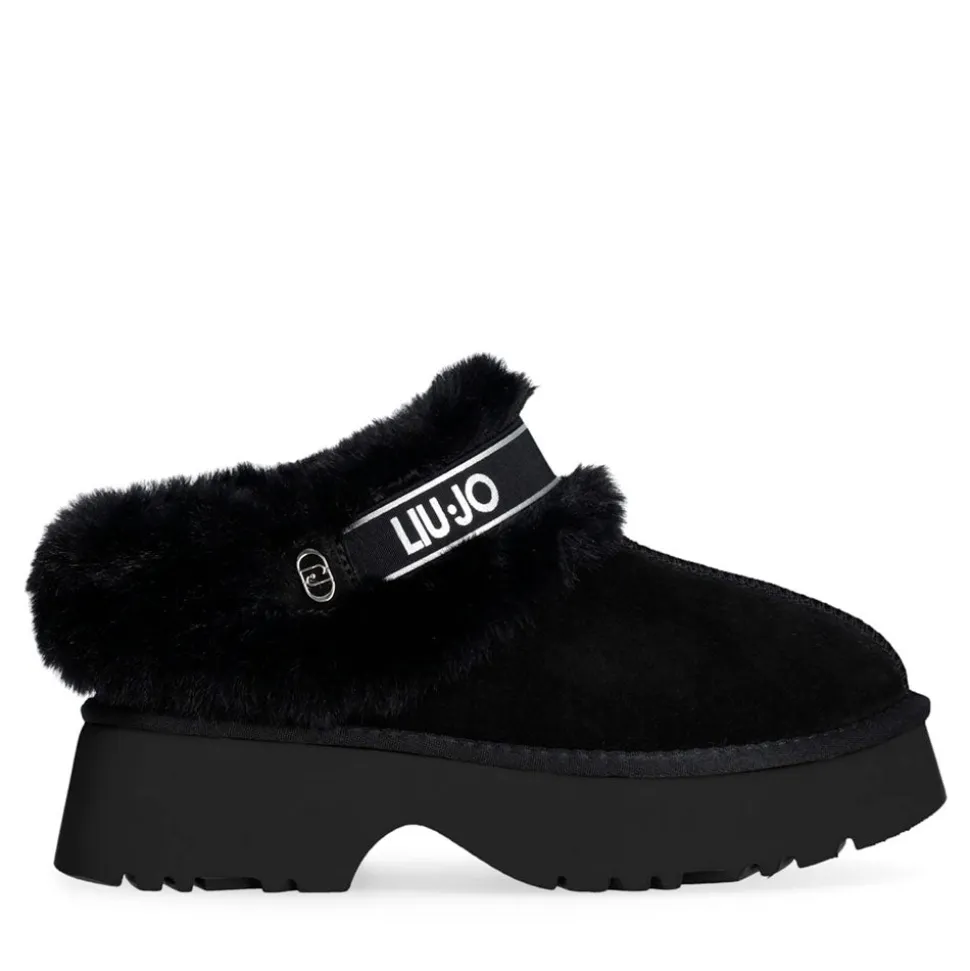 Sabot Donna Imbottiti LIU JO Juny 01 in Suede Nero