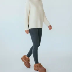 Sabot Donna Imbottiti LIU JO Juny 01 in Suede color Cognac