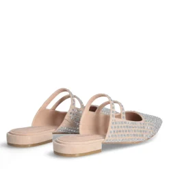 Sabot Donna LIU JO Viola 16 in Suede Beige con Strass