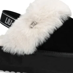 Sabot Platform Imbottiti LIU JO Jane 10 in Suede Nero