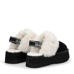 Sabot Platform Imbottiti LIU JO Jane 10 in Suede Nero