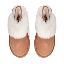 Sabot Platform Imbottiti LIU JO Jane 10 in Suede color Cognac