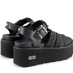 Sandali Donna CULT Nancy 4749 in Pelle Intrecciata Nera