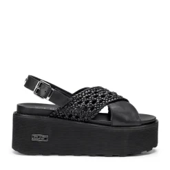 Sandali Donna CULT Nancy 3891 in Pelle Intrecciata Nera