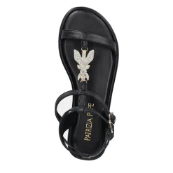 Sandali Flat PATRIZIA PEPE Girl linea Flyclassic Sandal in Pelle Nera
