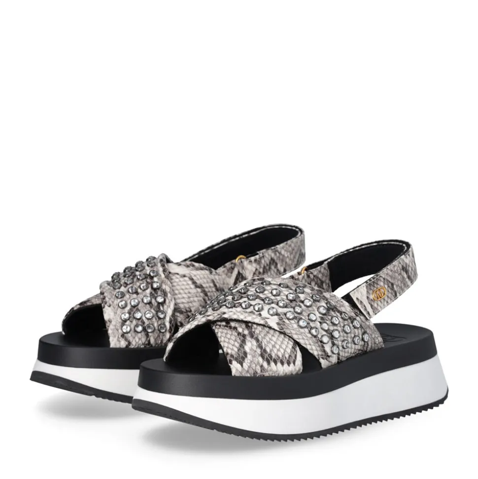Sandali Platform con Borchie Gioiello LIU JO Dreamy Sandal 02 stampa Pitone