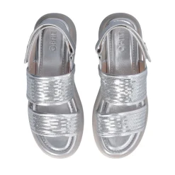 Sandali Platform LIU JO Amber 01 con Paillettes Silver