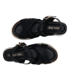 Sandali Platform PATRIZIA PEPE Girl linea Flyplat Sandal in Pelle Nera