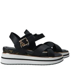 Sandali Platform PATRIZIA PEPE Girl linea Flyplat Sandal in Pelle Nera