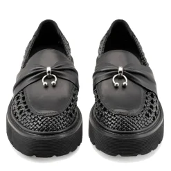 Scarpe Donna CULT Slash 4685 Mocassino in Pelle Traforata Nera