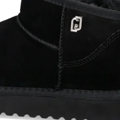 Scarpe Donna LIU JO Jil 01 Stivaletti Mini Imbottiti in Suede Nero