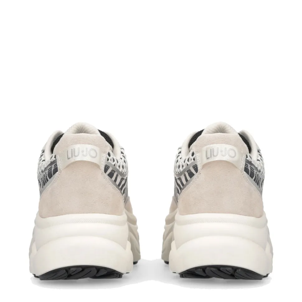 Scarpe Donna LIU JO Steffy 01 Sneakers Chuncky in Suede stampa Zebra