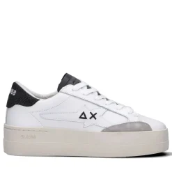 Scarpe Donna Sun68 Sneakers Big Katy Leather Bianco - Nero - Z45235