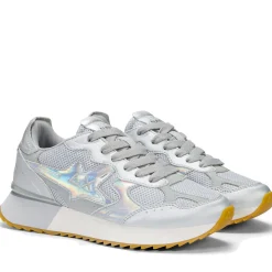 Scarpe Donna Sun68 Sneakers Stargirl Silver Mesh Argento - Z36216