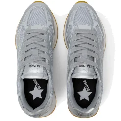 Scarpe Donna Sun68 Sneakers Stargirl Silver Mesh Argento - Z36216