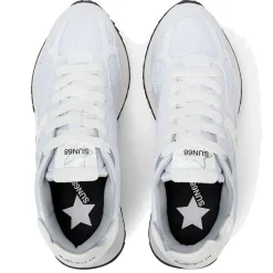 Scarpe Donna Sun68 Sneakers Stargirl Silver Mesh Bianco - Z36216