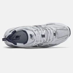 Scarpe Running NEW BALANCE Sneakers 530 in Tessuto Sintetico e Mesh colore White e Natural Indigo