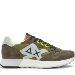 Scarpe Uomo Sun68 Sneakers Jaki 2.0 Fluo Militare - Z36117