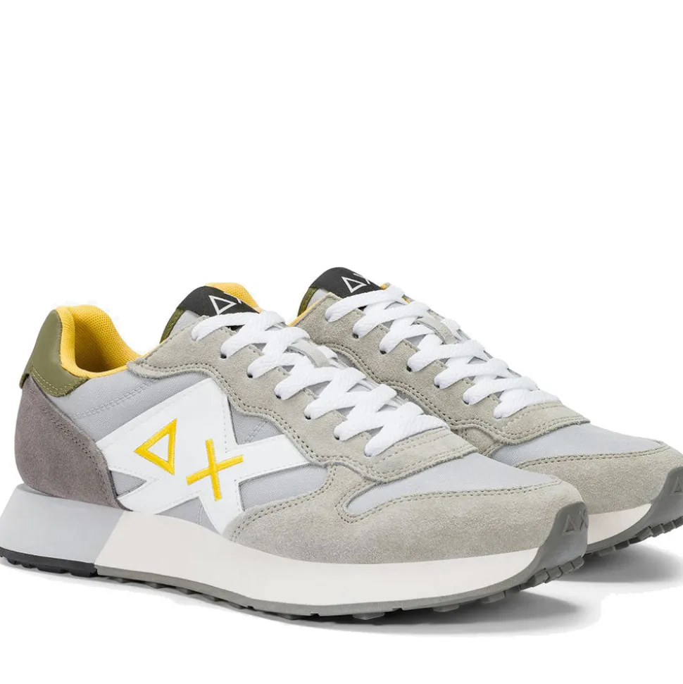 Scarpe Uomo Sun68 Sneakers Jaki 2.0 Solid Grigio Chiaro - Z36115