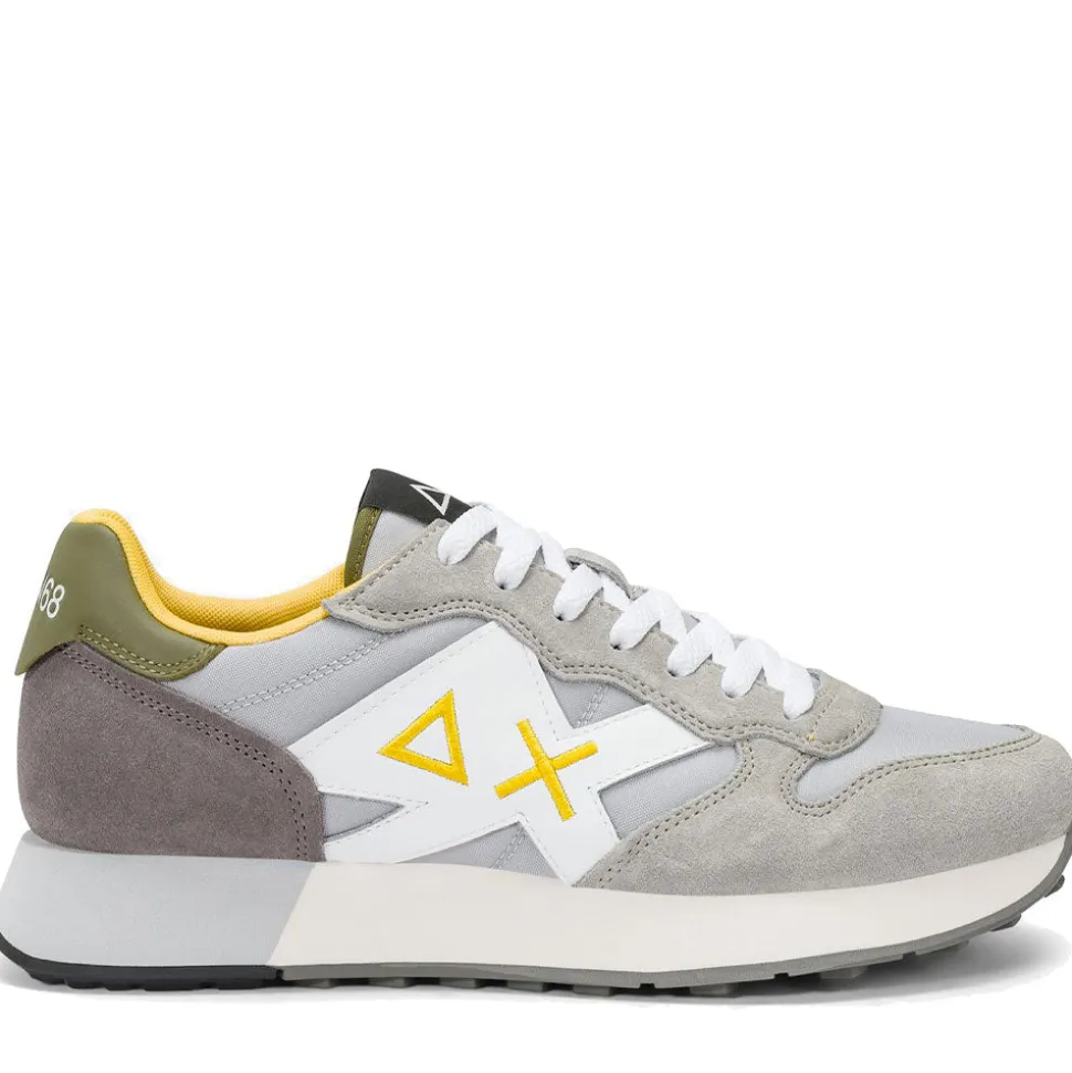 Scarpe Uomo Sun68 Sneakers Jaki 2.0 Solid Grigio Chiaro - Z36115