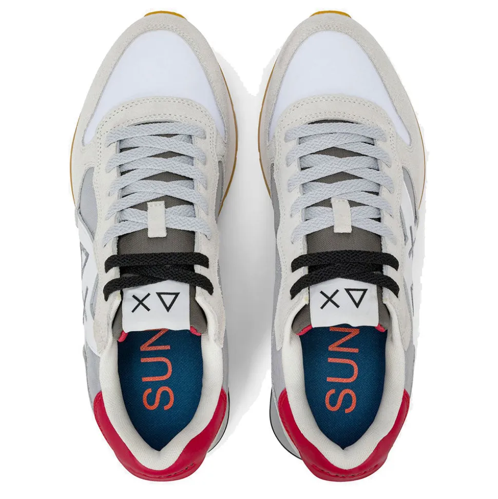Scarpe Uomo Sun68 Sneakers Jaki 2.0 Bicolor Bianco - Grigio -Z36116