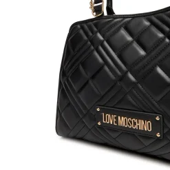 Shopping Bag a Mano Trapuntata LOVE MOSCHINO linea Quilted colore Nero